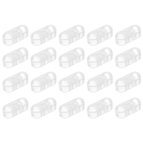 sourcing map Blindkettenverbinder 30 Stück Kunststoffperlenkugel-Kettenkordelverbinder für römische Rollos Perlenvorhänge Perlenkette Passend für 4,5 mm Perlen Transparent von sourcing map