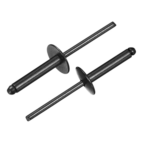 sourcing map Blindnieten mit großem Flanschkopf, verzinkter Karbonstahl, Griff und Dornkappe, Schwarz, 100 Stück sourcing map Blindnieten mit großem Flanschkopf, verzinkter Karbonstahl, Griff und Dornkappe, Schwarz, 100 Stück von sourcing map