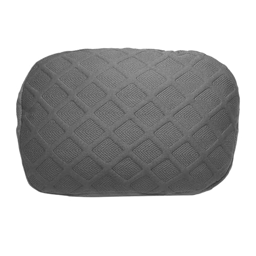 sourcing map Bürostuhl-Kissenbezug, Bürostuhl-Kopfstützen-Befestigung, Netzstoff, abnehmbarer Kopfstützenschutz für Zuhause, Schreibtisch, Computerstühle, Dunkelgrau von sourcing map