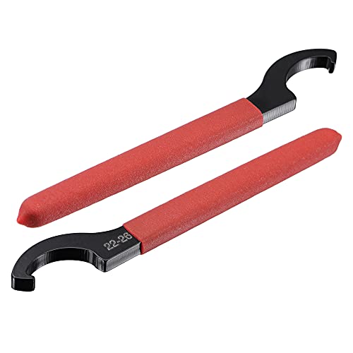 sourcing map C Hakenschlüssel Spannzangenfutter für Rundmutter mit rutschfestem Griff 22-26mm sourcing map C Hakenschlüssel Spannzangenfutter für Rundmutter mit rutschfestem Griff 22-26mm von sourcing map