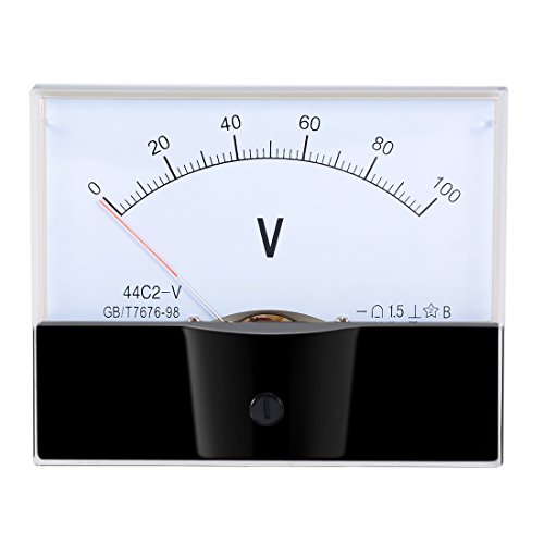 sourcing map DC 0–100 V analoges Panel-Spannungsmessgerät Voltmeter 44C2 1,5% Fehlermarge sourcing map DC 0–100 V analoges Panel-Spannungsmessgerät Voltmeter 44C2 1,5% Fehlermarge von sourcing map