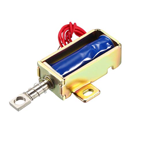 sourcing map DC 12V 2A Elektromagnet Verriegelung Ziehend Typ für Elektrisch Türschloss 5mm Hub von sourcing map