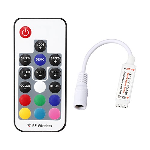 sourcing map DC 5 24V Mini LED Dimmer 17Schlüssel RF Fernbedienung für RGB Lichtstreifen DE sourcing map DC 5 24V Mini LED Dimmer 17Schlüssel RF Fernbedienung für RGB Lichtstreifen DE von sourcing map