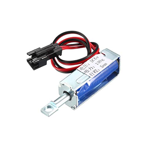 sourcing map DC 6V 1,5A Elektromagnet Verriegelung Ziehend Typ für Schrank Türschloss 5mm Hub von sourcing map