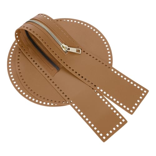 sourcing map DIY PU Leder Canvas Mesh Tasche Handtasche Mesh Blatt Stricktasche Herstellung Zubehör mit Reißverschluss für Crossbody Handgemachte Häkeln, Braun sourcing map DIY PU Leder Canvas Mesh Tasche Handtasche Mesh Blatt Stricktasche Herstellung Zubehör mit Reißverschluss für Crossbody Handgemachte Häkeln, Braun von sourcing map