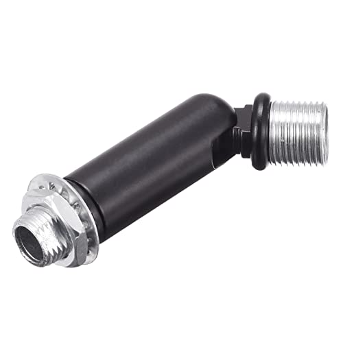 sourcing map Dachschräge Adapter Drehgelenk M10 M12 Gewinde für Kronleuchter Decke Schwarz von sourcing map