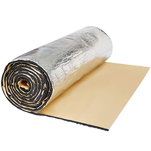 sourcing map Dämmmatte Auto Motor Schallschutz 236mil 10,76sqft Dämmung Schalldämmung Wärmedämmung 6mm x100cm x100cm von uxcell