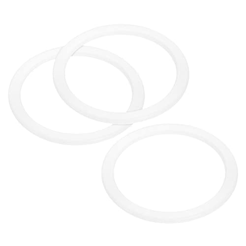 sourcing map Dichtung Weiß Silikon Ring 70x85x3.3mm für 9/12 Becher Alu Kaffeekanne Paket von 3 sourcing map Dichtung Weiß Silikon Ring 70x85x3.3mm für 9/12 Becher Alu Kaffeekanne Paket von 3 von sourcing map