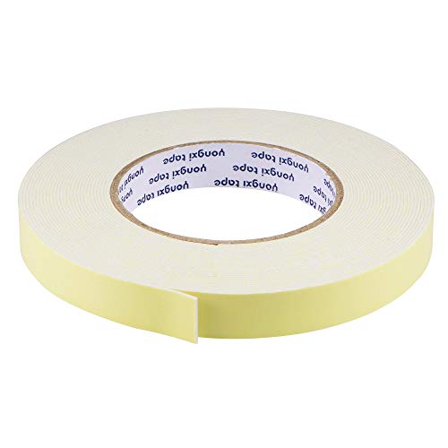 sourcing map Dichtungsschaumband 18 mm breit 1 mm Dick 10m/32,8 lang, selbstklebender EVA Dichtungsstreifen für die Isolierung von Fenster Türen von sourcing map