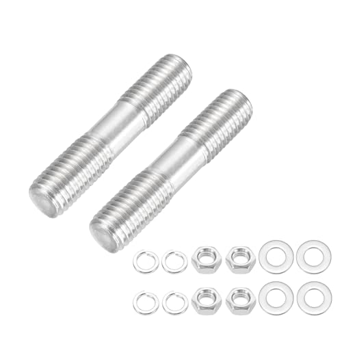 sourcing map Doppelend-Bolzenschrauben, M12 x 55 mm, 304 Edelstahl, Doppelgewindestangenbolzen, Bolzen mit Mutter, Unterlegscheibe für Hauswartung, strukturelle Verankerung, Befestigungsschraube sourcing map Doppelend-Bolzenschrauben, M12 x 55 mm, 304 Edelstahl, Doppelgewindestangenbolzen, Bolzen mit Mutter, Unterlegscheibe für Hauswartung, strukturelle Verankerung, Befestigungsschraube von sourcing map