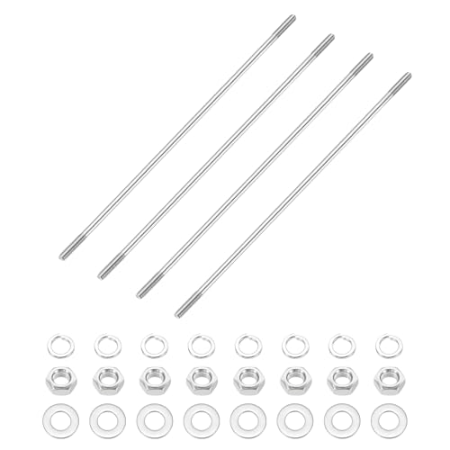 sourcing map Doppelend-Bolzenschrauben, M4 x 180 mm, 304 Edelstahl, Doppelgewindestangenbolzen, Bolzen mit Mutter, Unterlegscheibe für Hauswartung, strukturelle Verankerung, Befestigungsschraube sourcing map Doppelend-Bolzenschrauben, M4 x 180 mm, 304 Edelstahl, Doppelgewindestangenbolzen, Bolzen mit Mutter, Unterlegscheibe für Hauswartung, strukturelle Verankerung, Befestigungsschraube von sourcing map