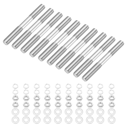 sourcing map Doppelend-Bolzenschrauben, M5 x 55 mm, 304 Edelstahl, Doppelgewindestangenbolzen, Bolzen mit Mutterscheibe für Hauswartung, strukturelle Verankerung, Befestigungsschraube sourcing map Doppelend-Bolzenschrauben, M5 x 55 mm, 304 Edelstahl, Doppelgewindestangenbolzen, Bolzen mit Mutterscheibe für Hauswartung, strukturelle Verankerung, Befestigungsschraube von sourcing map