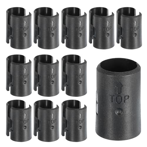 sourcing map Drahtregal-Clips, 24 Stück 19 mm Draht-Regalschloss-Clips, Kunststoff-Regalhüllen, Ersatz für Drahtregalsysteme (12 Paar) von sourcing map