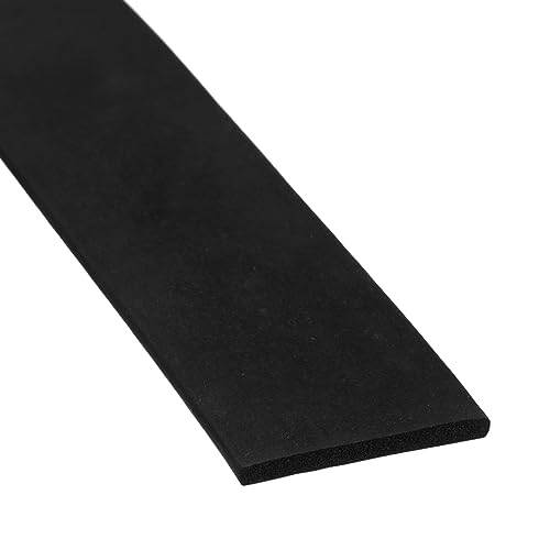 sourcing map EPDM Gummi Schaumstoff Blatt Streifen 30mm(B) x3mm(T) x1.5m(L) Neoprene Gummi Blatt Rollen Dichtungsband für Heimwerker Dichtung Handwerk Isolierung von sourcing map