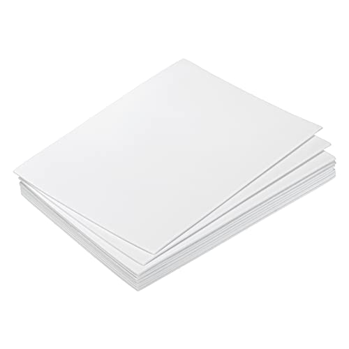 sourcing map EVA Schaum Blätter Weiß 7.8"x5.9" 2mm Dicke für Handwerke DIY Pack von 10 von sourcing map