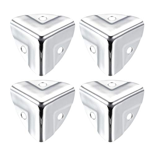 sourcing map Eckenschutz Kantenschutz Abdeckung Metall Box Silber Ton 22 x 22 x 22mm-8St von sourcing map