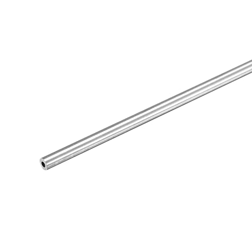 sourcing map Edelstahlrohr 3mm x 0,8mm x 300mm Rundrohr Edelstahl V2A Edelstahlrundrohr WST 1.4301 Abstandshülsen 304 Rohrleitung Rundprofil für Geländer Treppen Balkongeländer von sourcing map