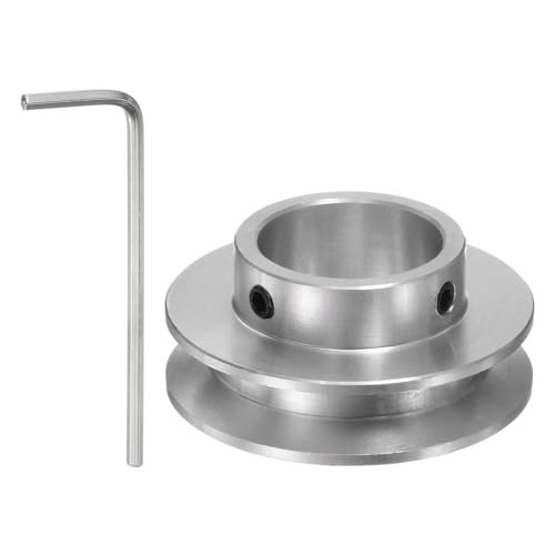 sourcing map Einzelrillen-Riemenscheibe 20mm feste Bohrung 40mm Außendurchmesser Aluminiumlegierung mit Sechskantschlüssel für Bohrmaschine 6mm PU-Rundriemen sourcing map Einzelrillen-Riemenscheibe 20mm feste Bohrung 40mm Außendurchmesser Aluminiumlegierung mit Sechskantschlüssel für Bohrmaschine 6mm PU-Rundriemen von sourcing map