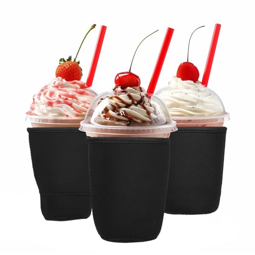 sourcing map Eiskaffeehülle, Isolator, Neopren-Becherhüllen, wiederverwendbar, Getränkehalter für Becher, Eis- und Heißgetränke, Party-Getränke-Dekoration, Schwarz, 3 Stück sourcing map Eiskaffeehülle, Isolator, Neopren-Becherhüllen, wiederverwendbar, Getränkehalter für Becher, Eis- und Heißgetränke, Party-Getränke-Dekoration, Schwarz, 3 Stück von sourcing map