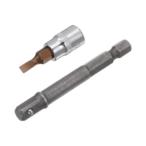 sourcing map FD4 Schlitz Bit Buchse 1/4" Quadratische Laufwerk CR-V Buchse S2 Stahlbits 1.5" Länge mit Sechskantschaft Bohrmaschine Adapter sourcing map FD4 Schlitz Bit Buchse 1/4" Quadratische Laufwerk CR-V Buchse S2 Stahlbits 1.5" Länge mit Sechskantschaft Bohrmaschine Adapter von sourcing map