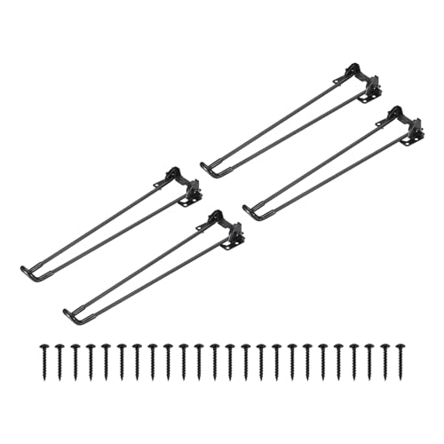 sourcing map Faltbare Möbelbeine, 4 Stück, 43,2 cm, Metall, klappbare Haarnadel-Tischbeine, DIY-Projekte mit Befestigungsschrauben für Laptop, Schreibtisch, Stühle, Couchtisch, Bank von sourcing map