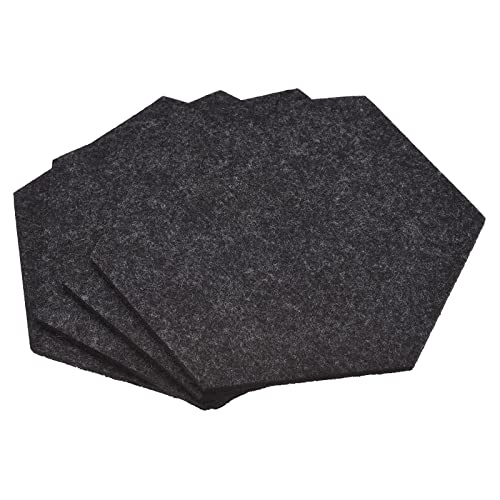 sourcing map Filz Untersetzer, 4stk. Sechseckig Absorbierung Untersetzer für Getränkebecher Topf Schüssel Vase Grau sourcing map Filz Untersetzer, 4stk. Sechseckig Absorbierung Untersetzer für Getränkebecher Topf Schüssel Vase Grau von sourcing map