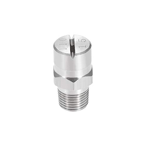sourcing map Flachstrahldüse,1/8BSPT Hochdruck Sprühdüse Ersatzdüsen für Hochdruckreiniger Wasserbesen aus 304 Edelstahl 110 Grad, 2,4 mm Öffnung sourcing map Flachstrahldüse,1/8BSPT Hochdruck Sprühdüse Ersatzdüsen für Hochdruckreiniger Wasserbesen aus 304 Edelstahl 110 Grad, 2,4 mm Öffnung von sourcing map
