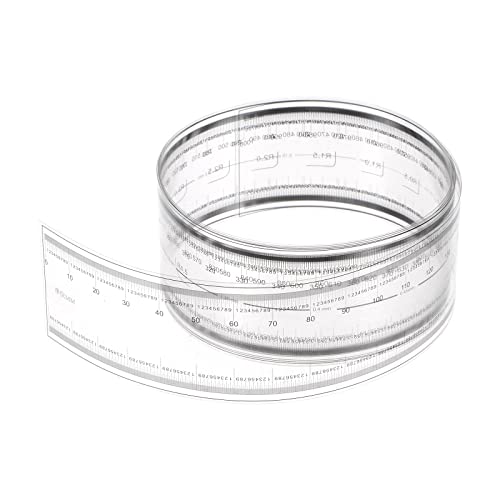 sourcing map Folien Flexibel Lineal 100cm 0.1mm Skala mit R Winkel & Breite Linien PET Kunststoff Faltung Gerade Lineal Kalibrierung Weiche Messwerkzeug für Fabrik Transparent von sourcing map