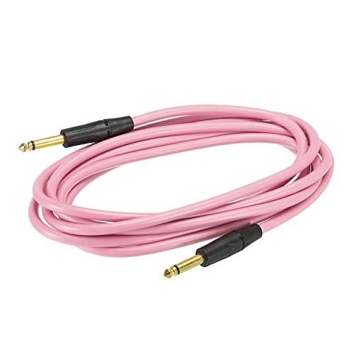 sourcing map Gitarre Instrument Kabel 9.84 Fuß 1/4 Zoll bis 1/4 Zoll TRS Gerade zu Gerade Winkel Elektrisch Bass Lockige Kabel Schnur für Gitarre Bass Rosa sourcing map Gitarre Instrument Kabel 9.84 Fuß 1/4 Zoll bis 1/4 Zoll TRS Gerade zu Gerade Winkel Elektrisch Bass Lockige Kabel Schnur für Gitarre Bass Rosa von sourcing map