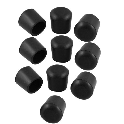 sourcing map Gummifüße für Möbel, Tisch, Stühle, Kegelform, 25 mm Durchmesser, Schwarz, 10 Stück de von uxcell