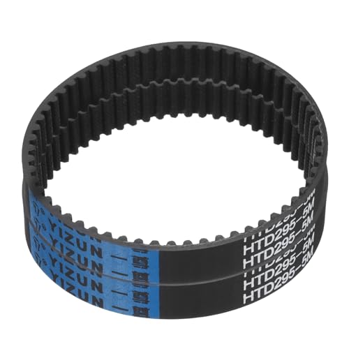 sourcing map HTD-5M Zahnriemen aus Gummi, 59 Zähne, 295 mm Teilungslänge x 15 mm Breite x 3,6 mm Höhe, geschlossene Schlaufe, Zahnriemen, 2 Stück von sourcing map