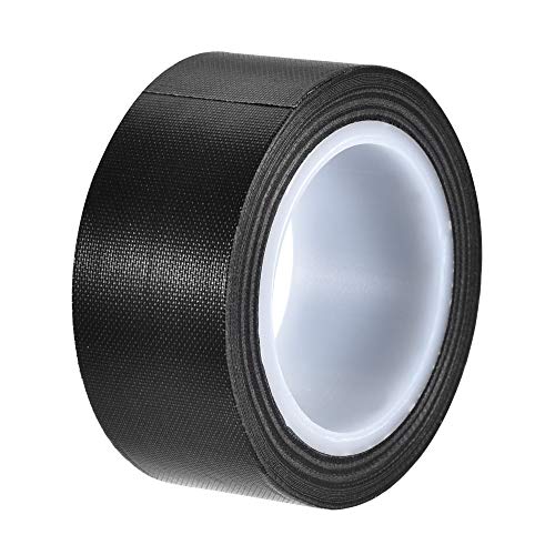 sourcing map Hitzebeständig Klebeband PTFE Filmklebeband Schwarz 25mm Breite 10m 33 Fuß Lang von sourcing map