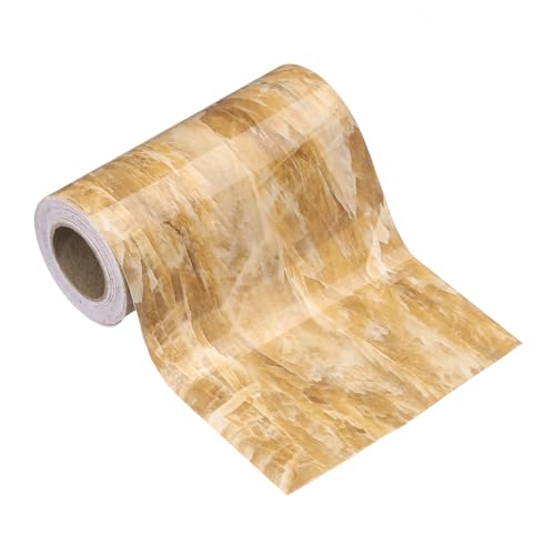 sourcing map Holzmaserung Tapetenbordüre 12,7 cm x 5 m PVC selbstklebend strukturierter Rahmenaufkleber wasserdichte Wand dekorative Tapete für Boden Tür Tisch Schränke Schreibtisch Gelber Kristall sourcing map Holzmaserung Tapetenbordüre 12,7 cm x 5 m PVC selbstklebend strukturierter Rahmenaufkleber wasserdichte Wand dekorative Tapete für Boden Tür Tisch Schränke Schreibtisch Gelber Kristall von sourcing map