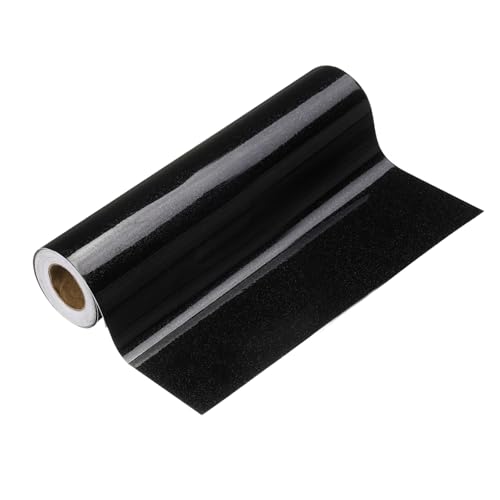 sourcing map Holzmaserung Tapetenbordüre 20,3 cm x 5 m PVC selbstklebend strukturierter Rahmenaufkleber wasserdichte Wand dekorative Tapete für Boden Tür Tisch Schränke Schreibtisch Hellschwarz von sourcing map