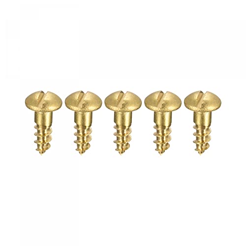 sourcing map Holzschrauben, M3,5 x 12 mm, Schlitz, Rundkopf, Messing, selbstschneidend, 50 Stück sourcing map Holzschrauben, M3,5 x 12 mm, Schlitz, Rundkopf, Messing, selbstschneidend, 50 Stück von sourcing map