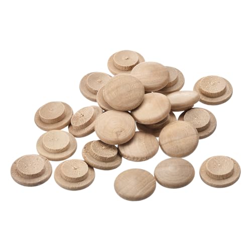 sourcing map Holzstopfen, 100 Stück 18 x 12 mm - Buchenholz-Knopfstopfen, Schraubenlochabdeckungen, dekorative Holzabdeckung für Treppenstühle, Möbel und Holzarbeiten sourcing map Holzstopfen, 100 Stück 18 x 12 mm - Buchenholz-Knopfstopfen, Schraubenlochabdeckungen, dekorative Holzabdeckung für Treppenstühle, Möbel und Holzarbeiten von sourcing map