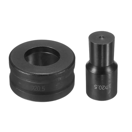 sourcing map Hydraulischer Lochstanzer, 20,5 mm, rundes Loch, 40CR-Stahl, elektrisches Stanzset für elektrische Stanzmaschine CH70, Schwarz von sourcing map