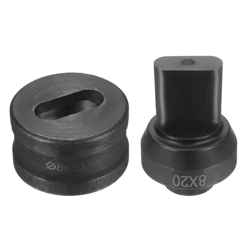 sourcing map Hydraulischer Lochstanzer, Durchmesser 8 x 20 mm, ovales Loch, 40CR-Stahl, elektrisches Stanzset für elektrische Stanzmaschine CH60, Schwarz sourcing map Hydraulischer Lochstanzer, Durchmesser 8 x 20 mm, ovales Loch, 40CR-Stahl, elektrisches Stanzset für elektrische Stanzmaschine CH60, Schwarz von sourcing map