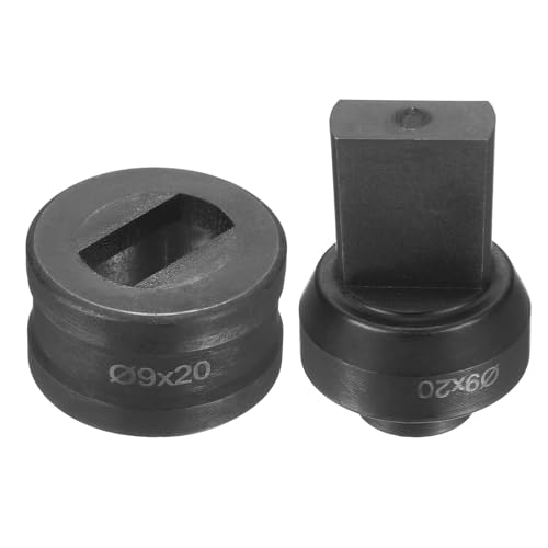 sourcing map Hydraulischer Lochstanzer, Durchmesser 9 x 20 mm, Schlitzloch, 40CR-Stahl, elektrisches Stanzset für elektrische Stanzmaschine CH60, Schwarz sourcing map Hydraulischer Lochstanzer, Durchmesser 9 x 20 mm, Schlitzloch, 40CR-Stahl, elektrisches Stanzset für elektrische Stanzmaschine CH60, Schwarz von sourcing map