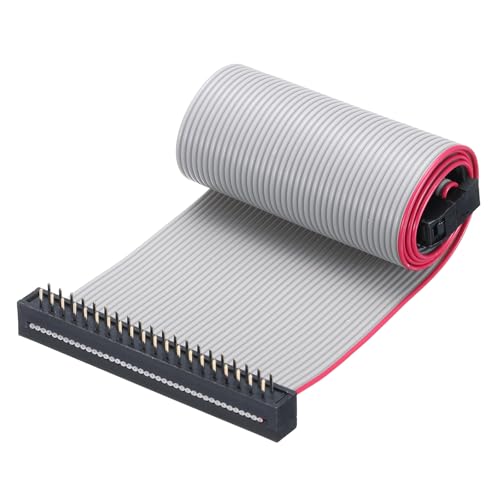 sourcing map IDC-Flachbandkabel, FC/FD-Stecker, A-Typ, 40-polig, 2,54 mm Abstand, 0,3 m Länge, Grau sourcing map IDC-Flachbandkabel, FC/FD-Stecker, A-Typ, 40-polig, 2,54 mm Abstand, 0,3 m Länge, Grau von sourcing map