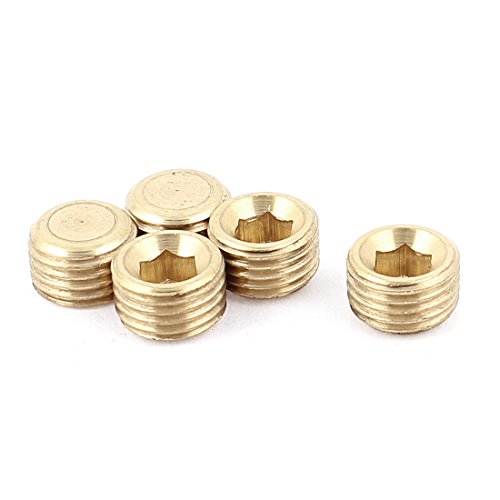 sourcing map Imbuseinsatz Kopf Rohr Stopfen Kupplung Adapter 1/4BSP Außengewinde 5 stück DE de sourcing map Imbuseinsatz Kopf Rohr Stopfen Kupplung Adapter 1/4BSP Außengewinde 5 stück DE de von uxcell
