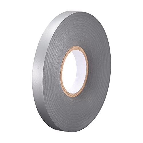 sourcing map Isolierband 10mm Breite 26m lang 0,26mm dickes PVC Isolierband Grau von sourcing map