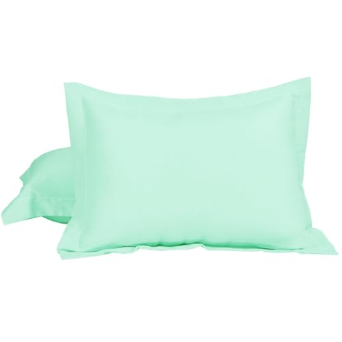 sourcing map Kissenbezug kissenhülle Kopfkissenbezug Bettkissenbezug 2er Set 1800 Serie Raut Mikrofaser Oxford mit Umschlag Schließung Spa Blau 30x40cm von sourcing map