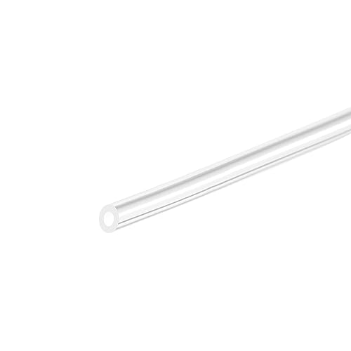 sourcing map Klarer Silikonschlauch 1.6mm ID 3.2mm OD 0.8mm Wand 3.3ft Flexibler Silikon Rohr für Luft Wasser Rohr Pumpentransfer von sourcing map