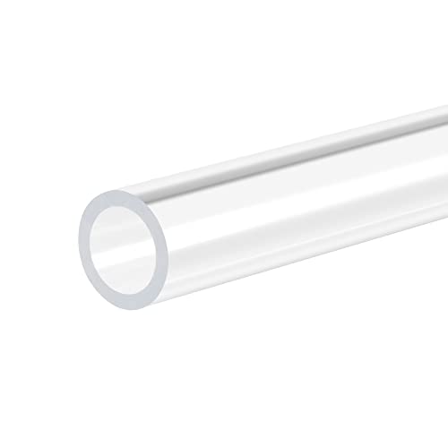 sourcing map PVC Transparent Rohr, Innendurchmesser 12mm Durchmesser 16mm LÄNGE 305mm Acryl Kunststoffrohr für Lampenbau, Stehlampen, Möbel von sourcing map