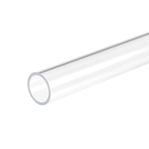 sourcing map PVC Transparent Rohr, Innendurchmesser 14mm Durchmesser 18mm LÄNGE 305mm Acryl Kunststoffrohr für Lampenbau, Stehlampen, Möbel von sourcing map