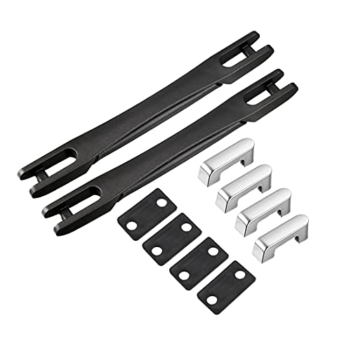 sourcing map Koffergriffe Streifen Griffe Ersatzriemen für Koffer Schwarz 2 Pack von sourcing map