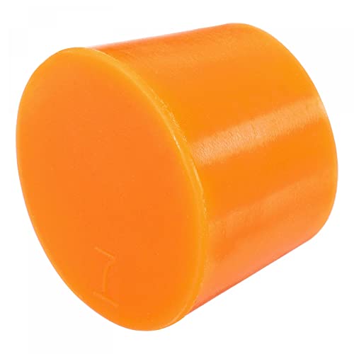 sourcing map Gummistopfen Konisch aus Silikonkautschuk für Elektronik Verwendet, Automobile, Labore Orange 30 mm bis 37 mm von sourcing map
