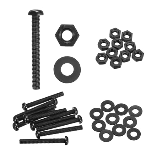 sourcing map Kreuzschlitzschrauben, M8 x 70 mm, Nylon, PA66, Kunststoff, Kreuzschlitzschrauben, Sechskantmuttern, flache Unterlegscheiben, Sortimentskit, metrische Vollgewinde-Bolzenbefestigungen für sourcing map Kreuzschlitzschrauben, M8 x 70 mm, Nylon, PA66, Kunststoff, Kreuzschlitzschrauben, Sechskantmuttern, flache Unterlegscheiben, Sortimentskit, metrische Vollgewinde-Bolzenbefestigungen für von sourcing map