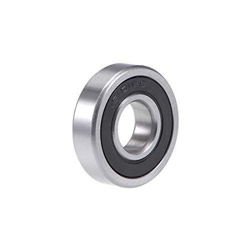 sourcing map 16101-2RS Kugellager 12x30x8mm Doppelt Abgedichtete Chromstahllager Rillenkugellager Bearing Rollenlager für Skateboard 3D Drucker Roller Inline Skates (1 Menge) von sourcing map